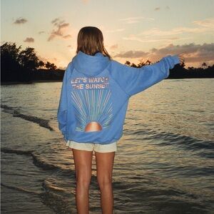 Dandy "Let's Watch the Sunset" Oversized Lux Hoodie, Large